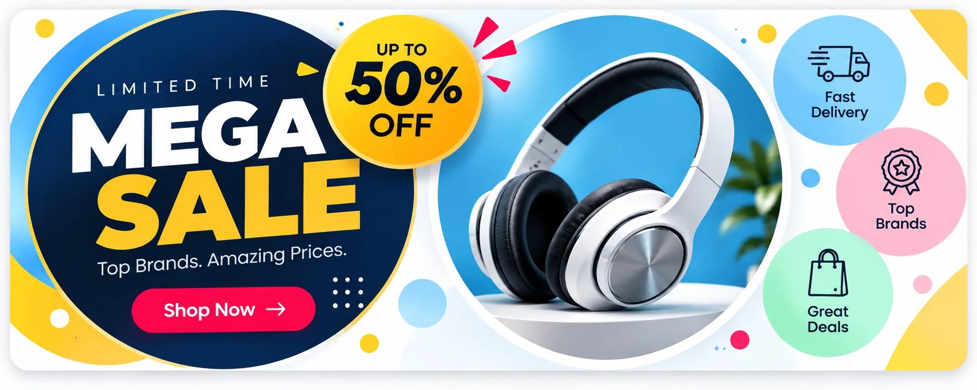 Geometric Promotional Banner